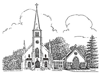 Current Church - Pen and Ink Drawing